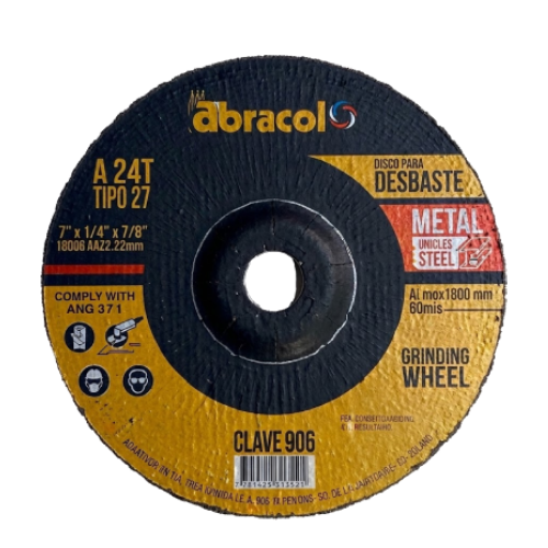 DISCO DE ESMERILAR PULIR 4 ABRACOL